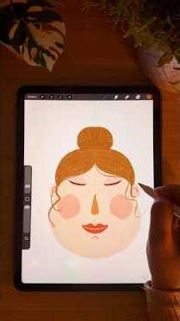 Drawing a Face in Procreate #procreate #digitalart #drawing #drawingfaces #fyp2026 #ipadart #art