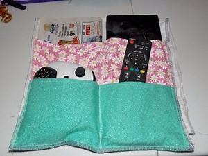 how to make a fabric armchair caddy