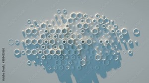 Abstract futuristic hexagonal background