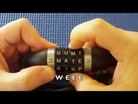 (Picking 8) Wordlock combination padlock (decoded)