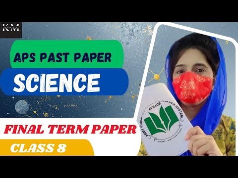 Aps past paper science class 8| solve 2025 ➡️ own 2026 | Final term Exam 2026