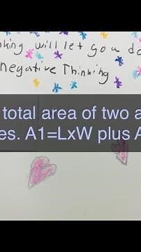Finding the area of two rectangles joined together?