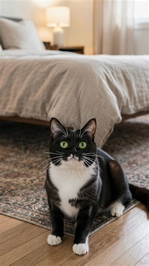 Calculating jump trajectory... ERROR. 404 Gravity Not Found. 📉 The dismount was chaotic, but the recovery? absolute 10/10. He really looked at the camera like “What are you looking at? This is yoga.” 😹🐈‍⬛🤸‍♂️ #cat #cutecat #catlover #funny #morning | Wish Ai Creator