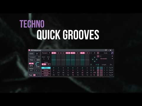 Ableton rack to generate quick Techno grooves