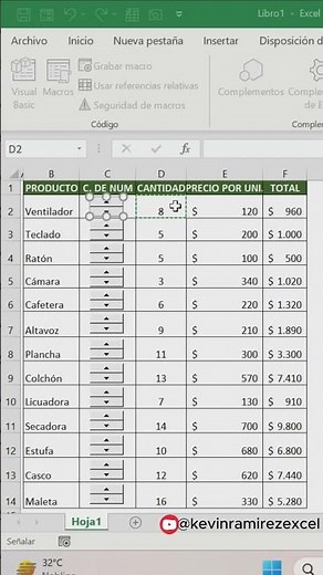 Crea Botones Automáticos en Excel y Ahorra Tiempo ⏱️🔘 #excel #shorts