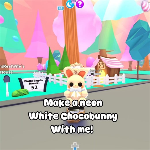 Make a neon of the new White Chocobunny Pet with me!