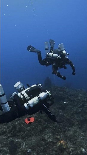 Diving with a rebreather team was truly awesome! 🌊