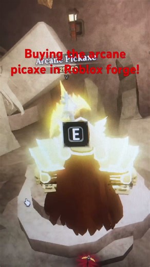 Buying the arcane picaxe in the forge! #arcane #speedsong