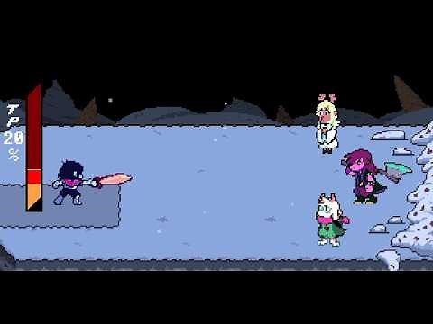 Kris Vs Susie, Ralsei, and Noelle! (CYF Mod Fight) (All Endings)