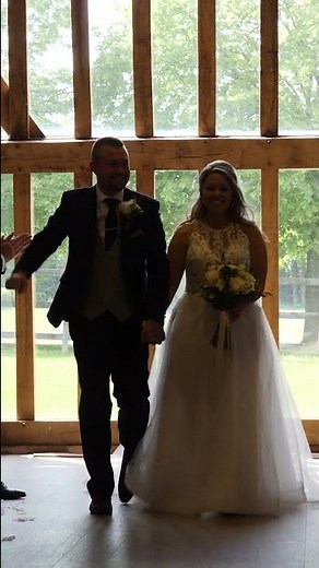Bride & Groom Walk Up The Aisle