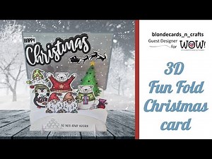 3D Fun Fold card | @WowEmbossingPowder