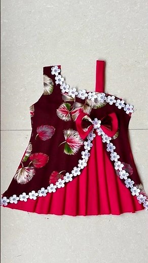 Easy Baby Frock Cutting and Stitching | Simple Baby Dress Design | Baby Frock Making Tutorial