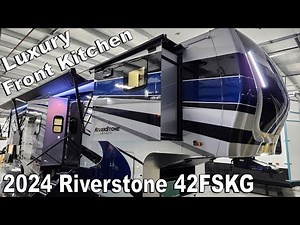 Luxury Fifth Wheel 2024 Riverstone 42FSKG Fifth Wheel Toy Hauler at Couchs RV Nation a RV Review