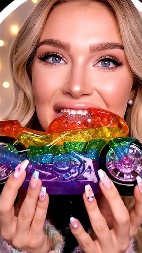 Rainbow Eating ASMR | Colorful, Chewy & Satisfying Candy Sounds | No Talking #mukbang #relaxingasmr