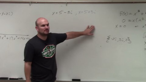 Writing the formula of a polynomial given complex zeros