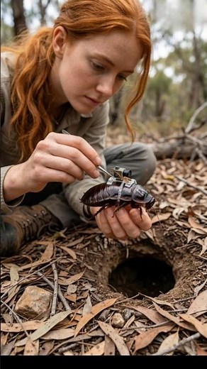 Micro-Camera POV: The Underground Empire of the Giant Burrowing Cockroach