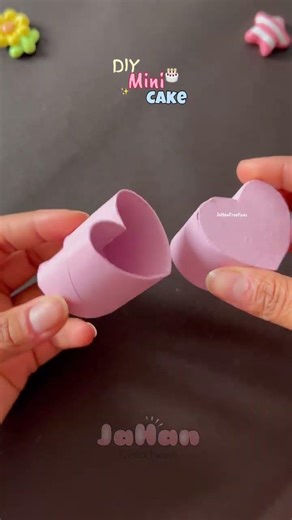DIY cute paper mini cake 🧁💗 #diy #craft #papercraft #shortvideo #handmade #giftideas
