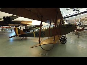 Curtiss JN-4D Biplane Walkaround Video at the Smithsonian Museum. DJI Osmo Pocket.