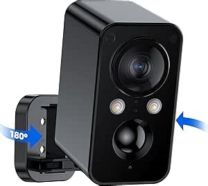 BECAMSO Security Cameras Wireless Outdoor Battery: 180° Horizontal Camera for Home Security Battery WiFi Outside Surveillance Camera CCTV Cam System with Color Night Vision Motion Sensor