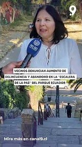 Vecinos denuncian aumento de delincuencia y abandono en la “Escalera de la Paz” del Parque Ecuador