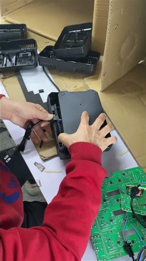 How the charger is made👀 #aaabatterycharger #automobile #batterycharger #factory