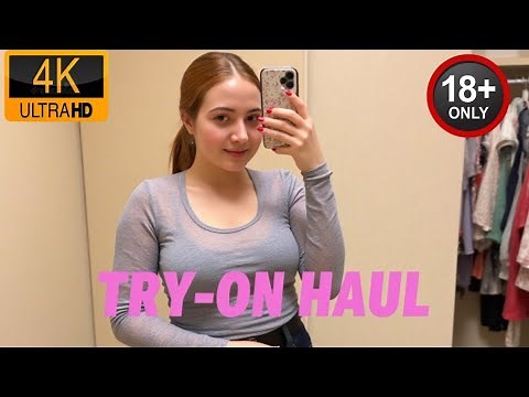 [4K TRY ON HAUL] TRANSPARENT LINGERIE TRYON | Sheer Curvy Fashion