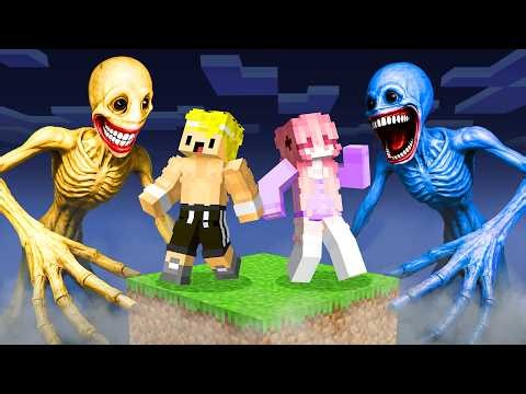 I Survived on a VERITY and FALSITY ONE BLOCK in MINECRAFT