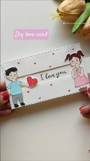 Cute & Beautiful Valentines day Slider Card!