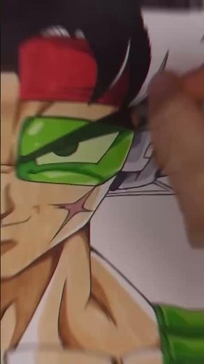 SPLIT Drawing BARDOCK & KING VEGETA #shorts