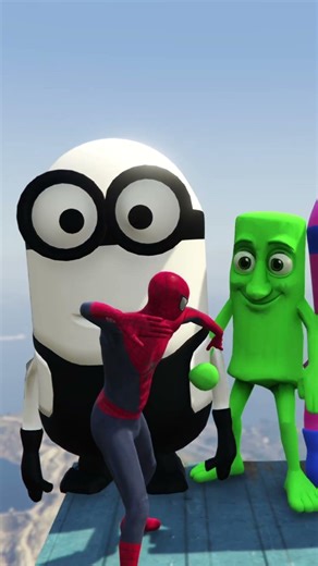 GTA 5 Euphoria Physics Epic Ragdolls Spiderman Ep. 2 #shorts