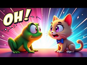 Smart Frog & Tricky Cat | 4D Kids Moral Story | Hindi Cartoon for Children