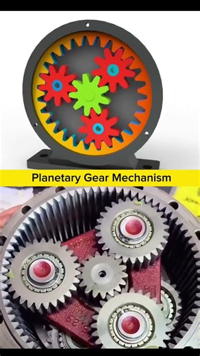 How Planetary Gear Mechanism Works: The Ultimate Power Splitter 🤯🔥 #shorts