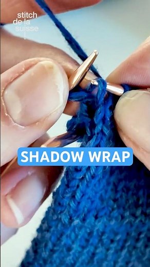 shadow wrap short rows made easy #knitting