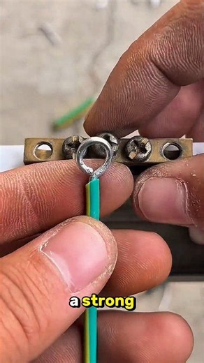 Wrong to right, ring terminal strength#RingTerminalFix #StrongWireConnection #ProperCrimping #ElectricianTips | Az0754