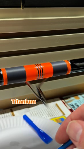 Orange and Grey #titanium #guide #fishing #rodbuilding | Rossco McKay