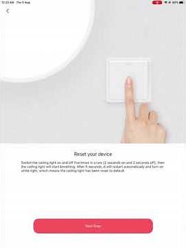 How to pair the Yeelight Smart Ceiling Light to the App.