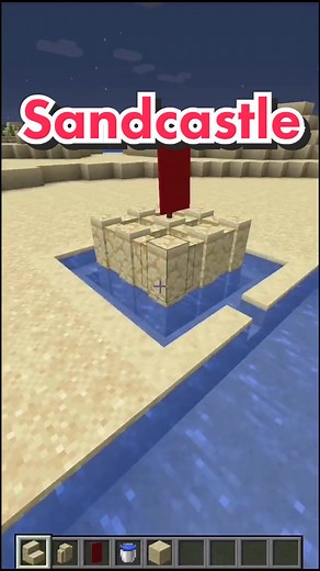 Sandcastle Building Tutorial in Minecraft