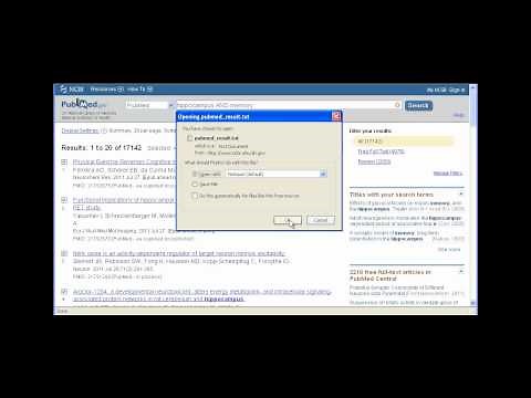 RefWorks: Importing from PubMed