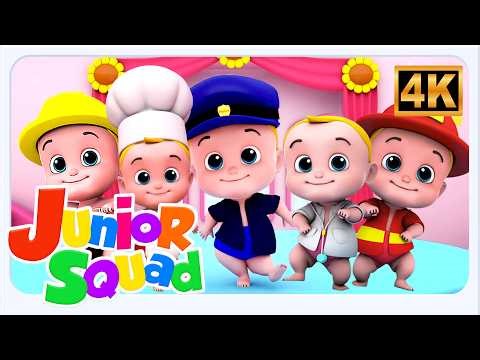 Five Little Babies Song | Nursery Rhymes for Kids | Fun Songs By Junior squad