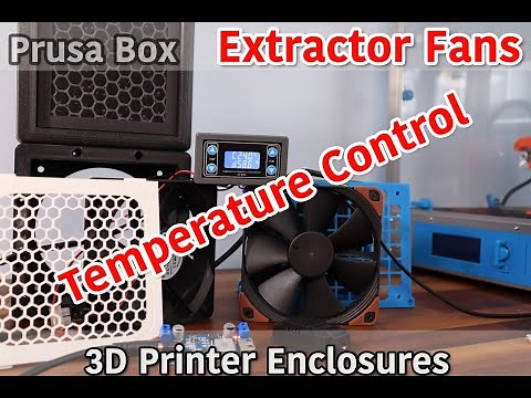 3D Printer Enclosure - Extractor Fan with Temperature Controller - Wiring - PrusaBox, Tukkari, Lack.