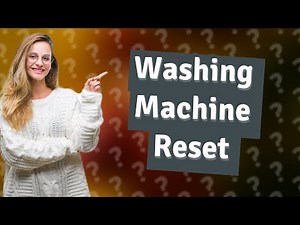 How do I manually reset my washing machine?