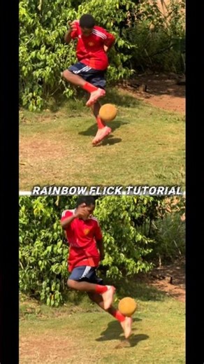 Rainbow Flick Tutorial #soccerskills #soccer #footballskills #footballtricks #skills #foryou #fyp