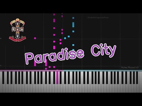 Paradise City by Guns N' Roses - Piano Cover and Tutorial by Isabella Legrande