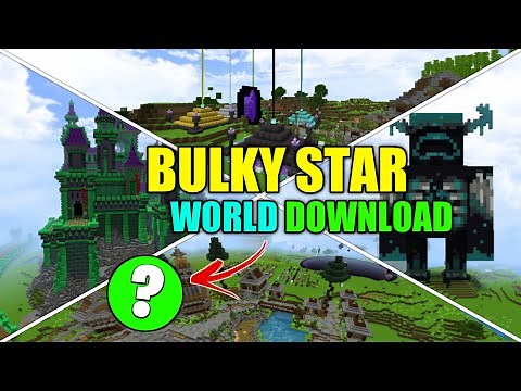 How To Download BULKY STAR World In Minecraft Pe 1.19 🤫 | Bulky Star 5000 DAYS World Download