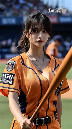 Stunning Female Baseball Player Showcases Skills