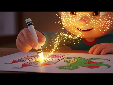 Learn Colors with Magic Crayons 🖍🌈 | Kids Learning Song