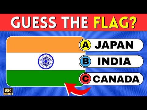 Guess the Flags Quiz 🚩 | 50 Countries Flag Challenge!