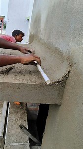 Perfect Round Plastering to Stop Water Entry! #shorts