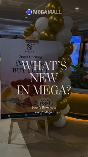 Sarah’s Bakehouse opens their 20th store at SM MEGAMALL! Visit their newest branch at Level 2, Mega A, and treat yourself to the sweetest egg pie today! #MegaDiningEra #EverythingsHereAtSM | SM MEGAMALL
