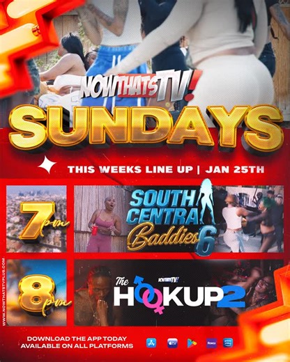 The NowThatsTV Network on Instagram: "Sundays belong to @nowthats_tv 👀🔥 Download the app, subscribe, and lock in — because this is where Sundays stay active. 📲 Fresh episodes drop every Sunday night, back to back, no excuses. 7PM EST: South Central Baddies 8PM EST: The Hookup Only on @Nowthats_tv📺"